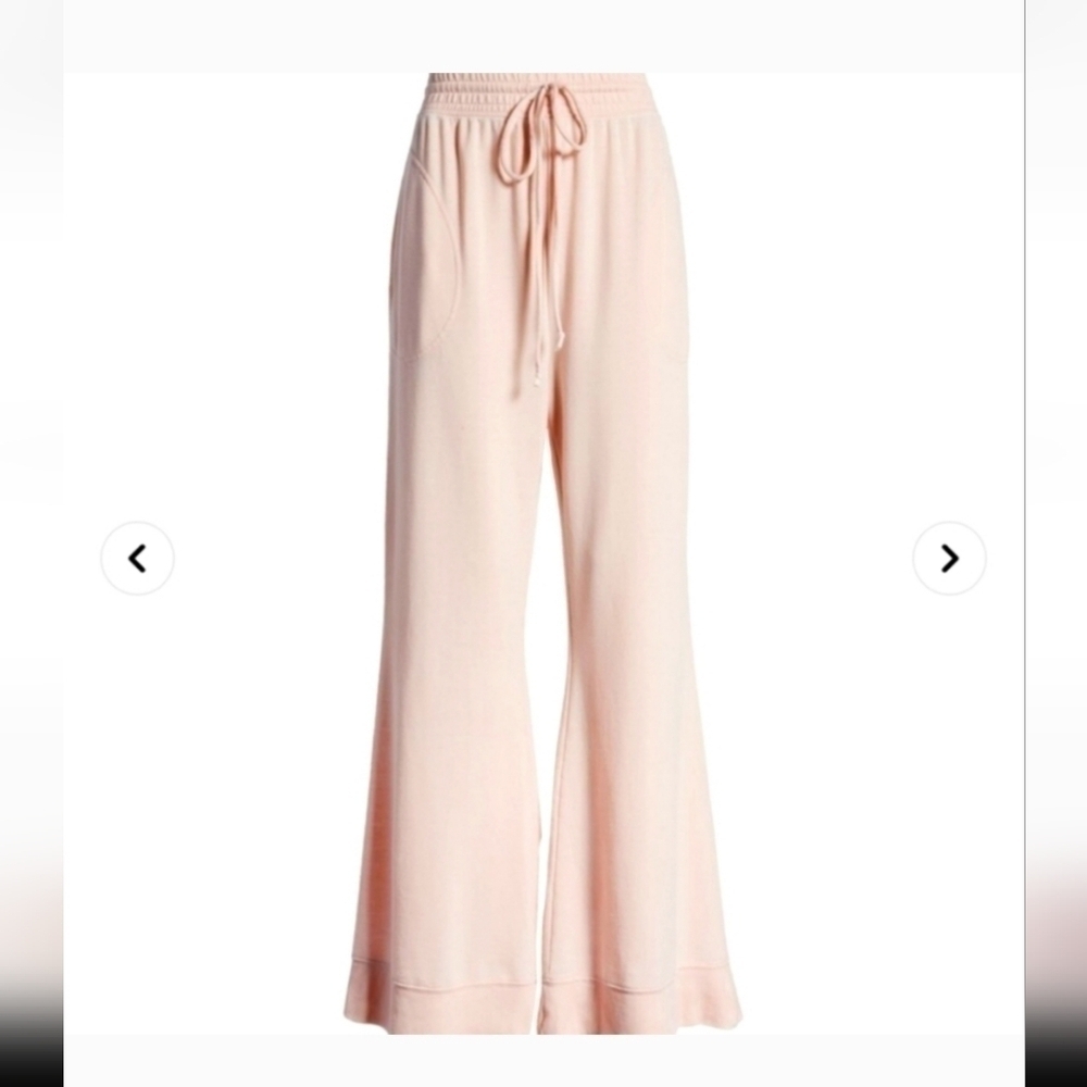 Free People Cozy Cool Lounge Pants Oversize Wide Leg Joggers NEW! XS